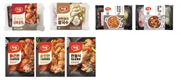‘화이트미트’로 대표되는 닭고기 가공품 HMR 제품.(사진제공=(주)하림)